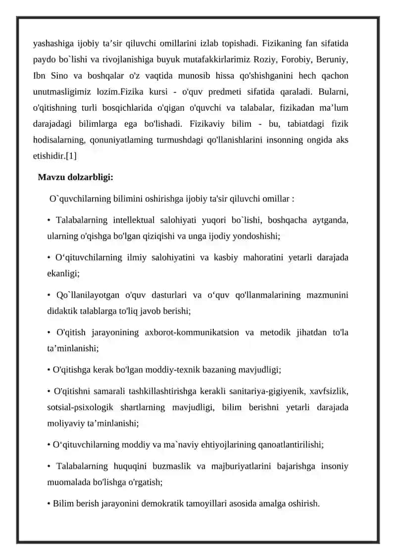 Yorug'likning to'liq xossalari o'tish metodikasi 4