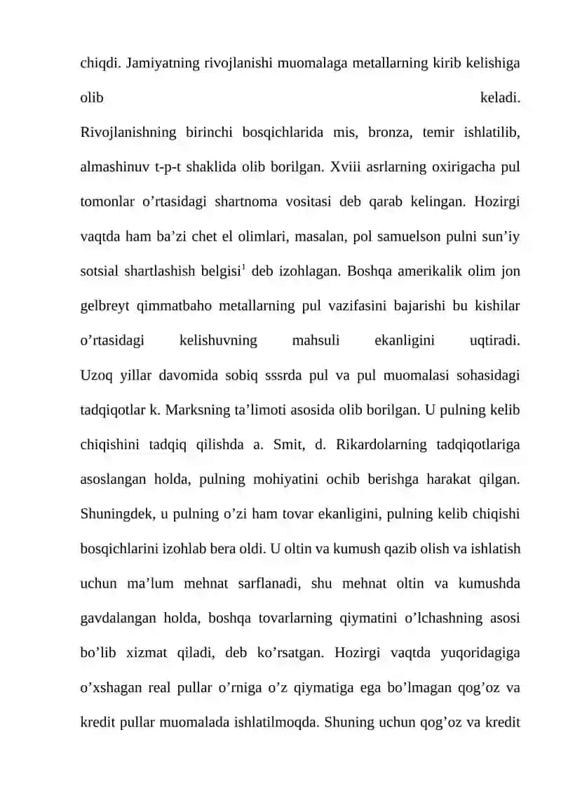 Pulning shakillari va turlarining evolyutsiyasi 4