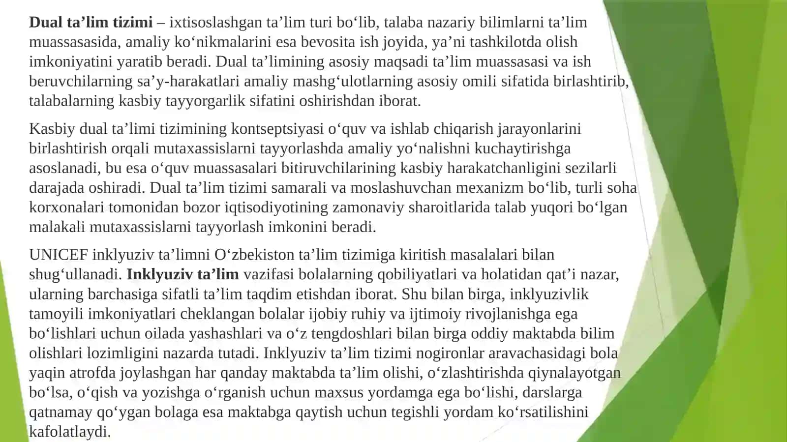 O‘zbekiston Respublikasi Prezidenti Sh.M.Mirziyoyevning nutqlatida ta’lim-tarbiya masalalari 4