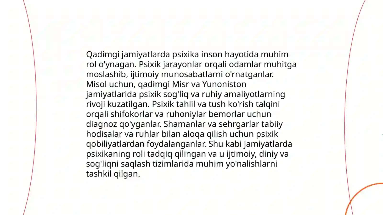 Psixikaning evolyusiyasi va vujudga kelishi 4