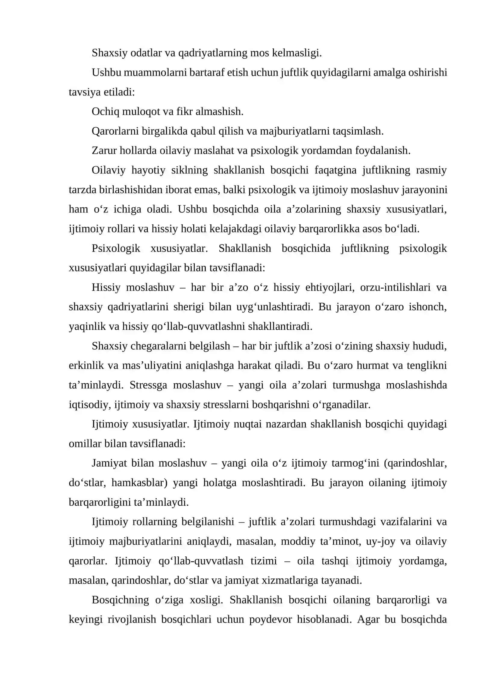 OILANING HAYOTIY SIKLI VA RIVOJLANISH BOSQICHLARI 4