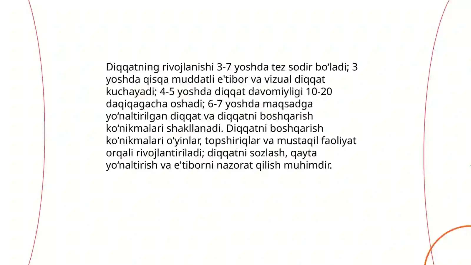 Maktabgacha va kichik maktab yoshidagi bolalarning psixologik jarayonlari 4