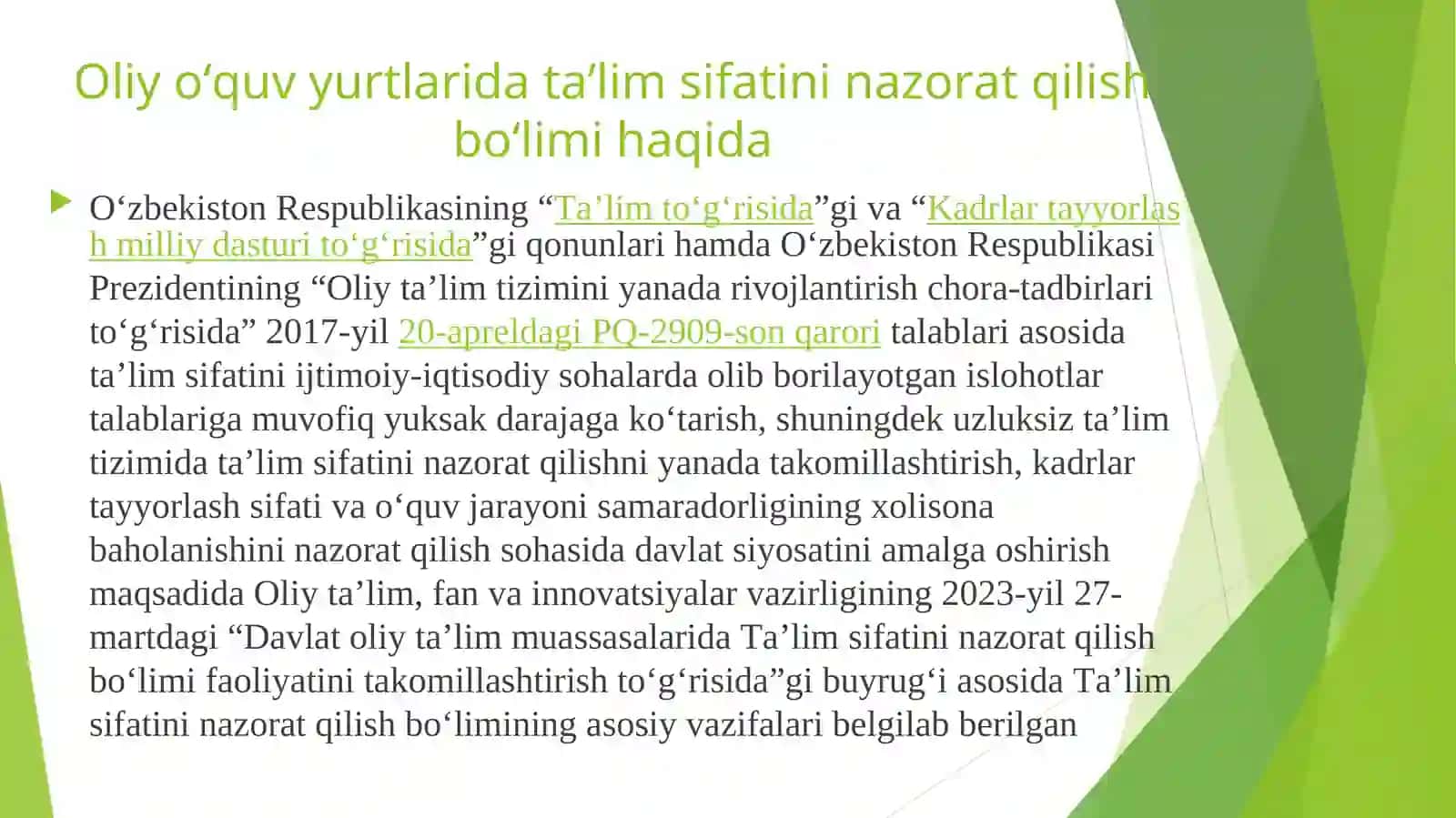Boshlang’ich sinf o’qituvchilarining uzluksiz ta'limdagi tendensiyalaridan foydalanish faoliyatini baholash 4