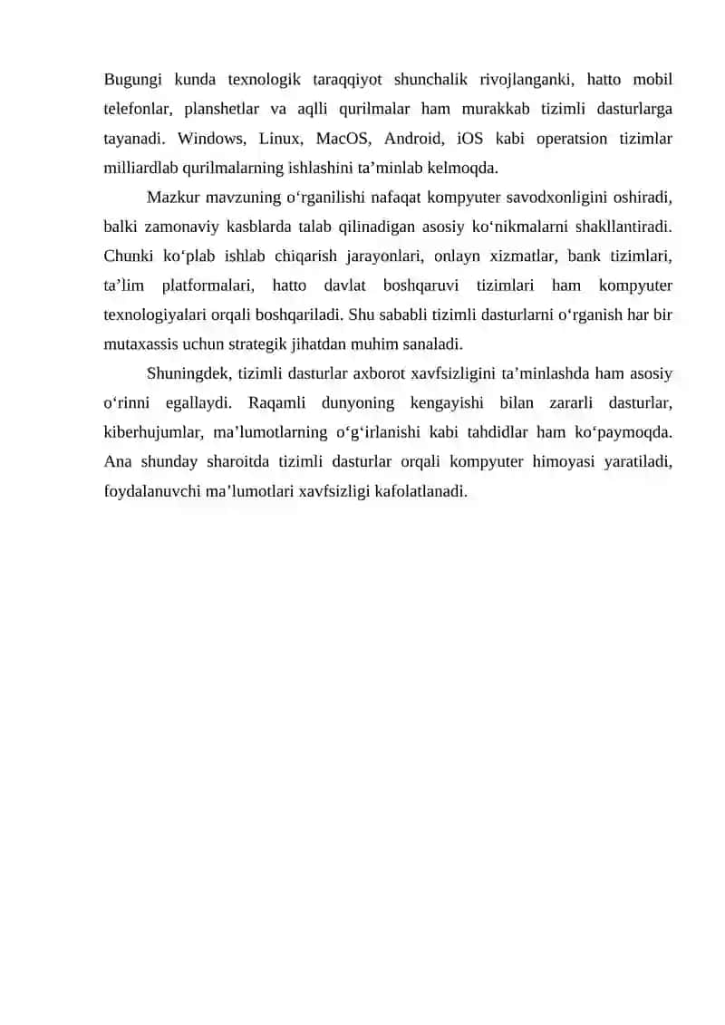 Kompyuterning tizimli dasturlari 4