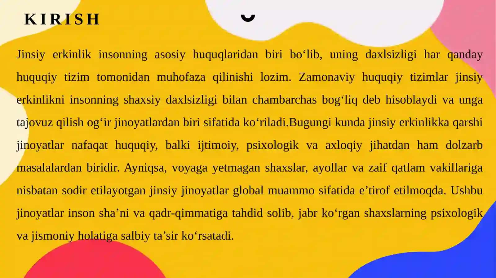 Jinsiy erkinlikka qarshi jinoyatlar huquqiy tahlili. 4