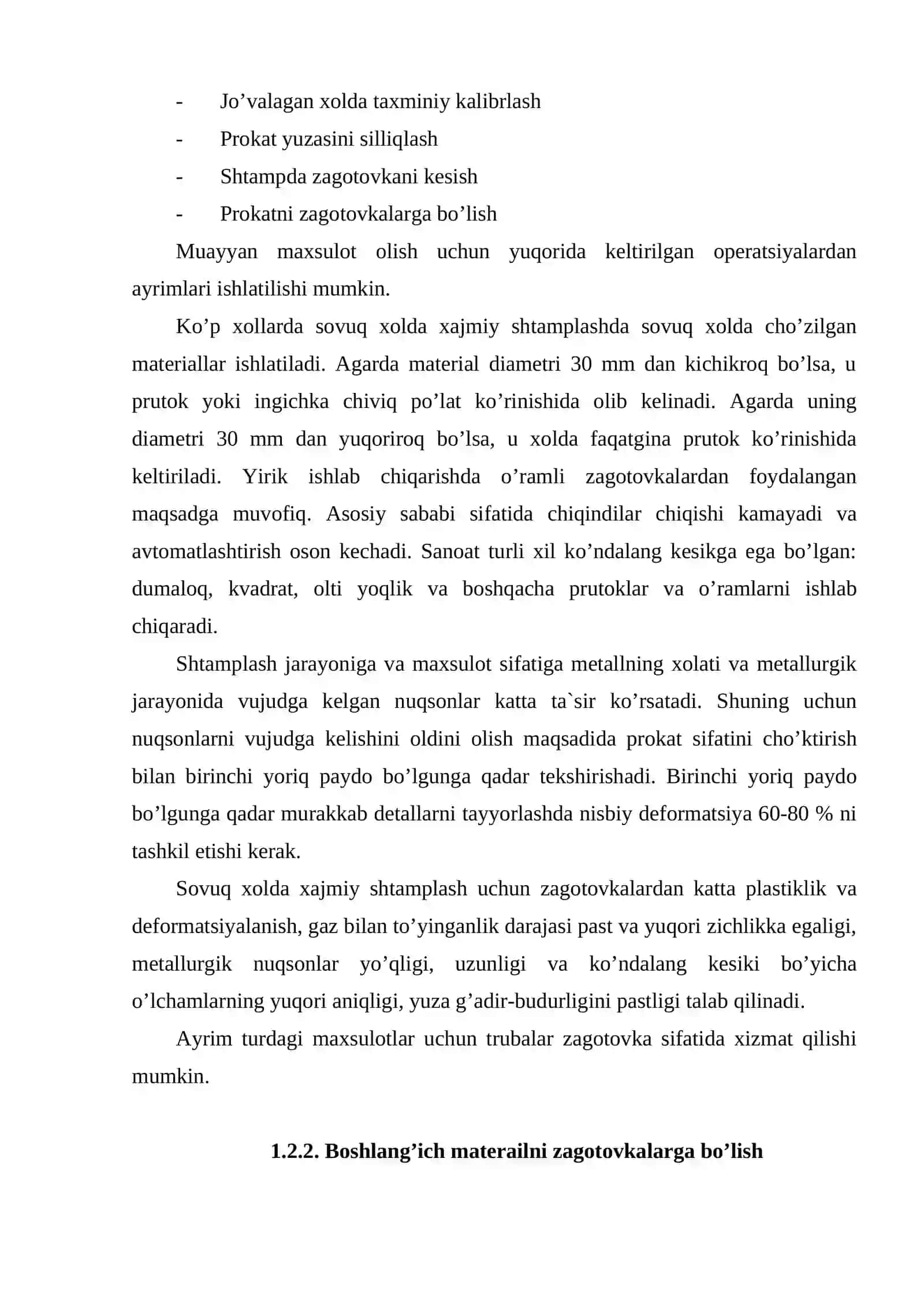 Bolg’alash va shtamplashni metall strukturasi va xossalariga ta`siri 4