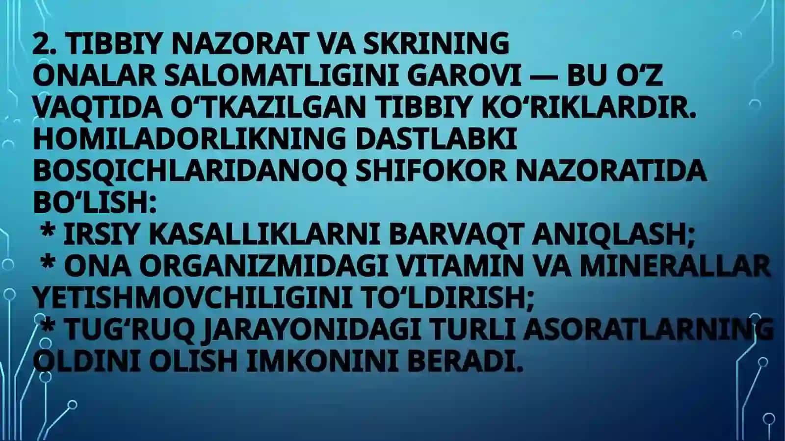 Onalar salomatligi — kelajak garovi 4
