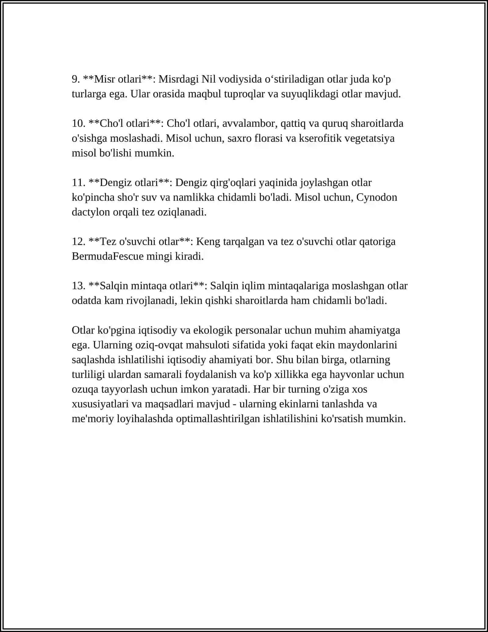 O'ZBEK TILIDA MUSTAQIL SO'Z TURKUMLARI OT VA OLMOSH HAQIDA 4