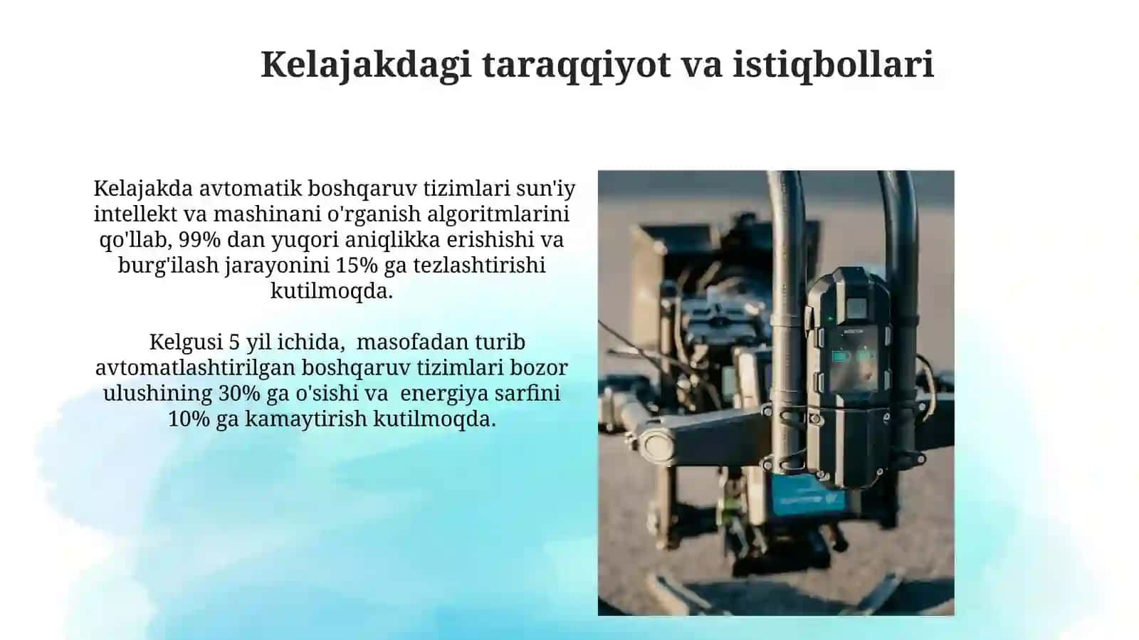 Dastiriy rostlashni avtomatik boshqsrish 4