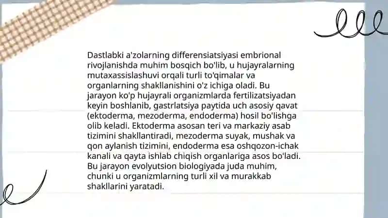 Inson yoʻldosh shakllanishida dastlabki a'zolarning roli 4