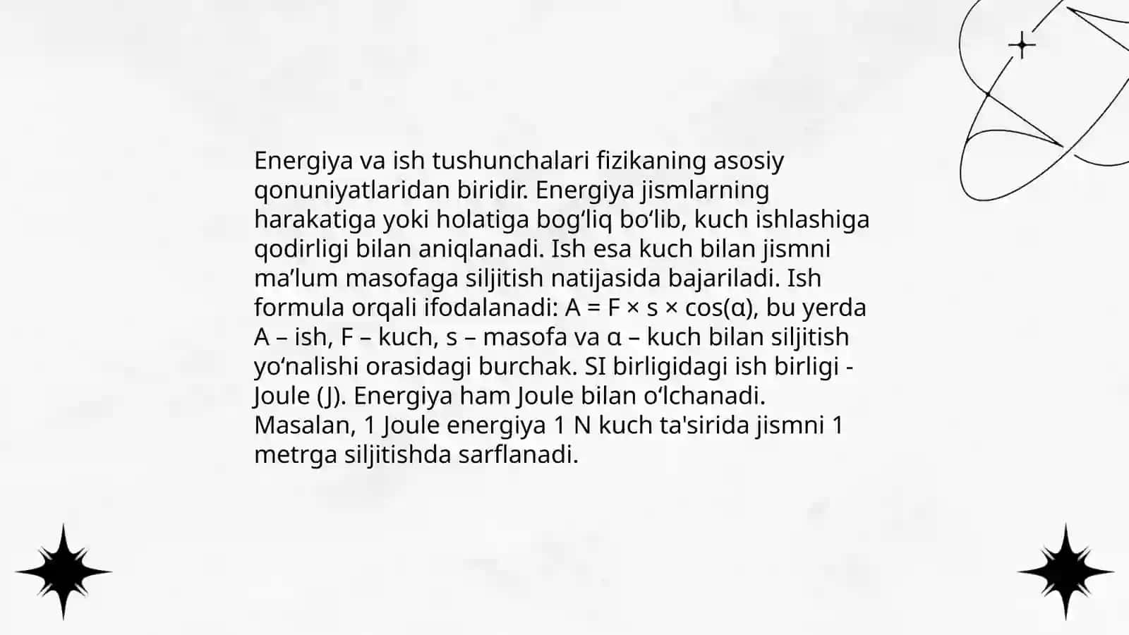 Harakat va kuchlar fizikasi 4