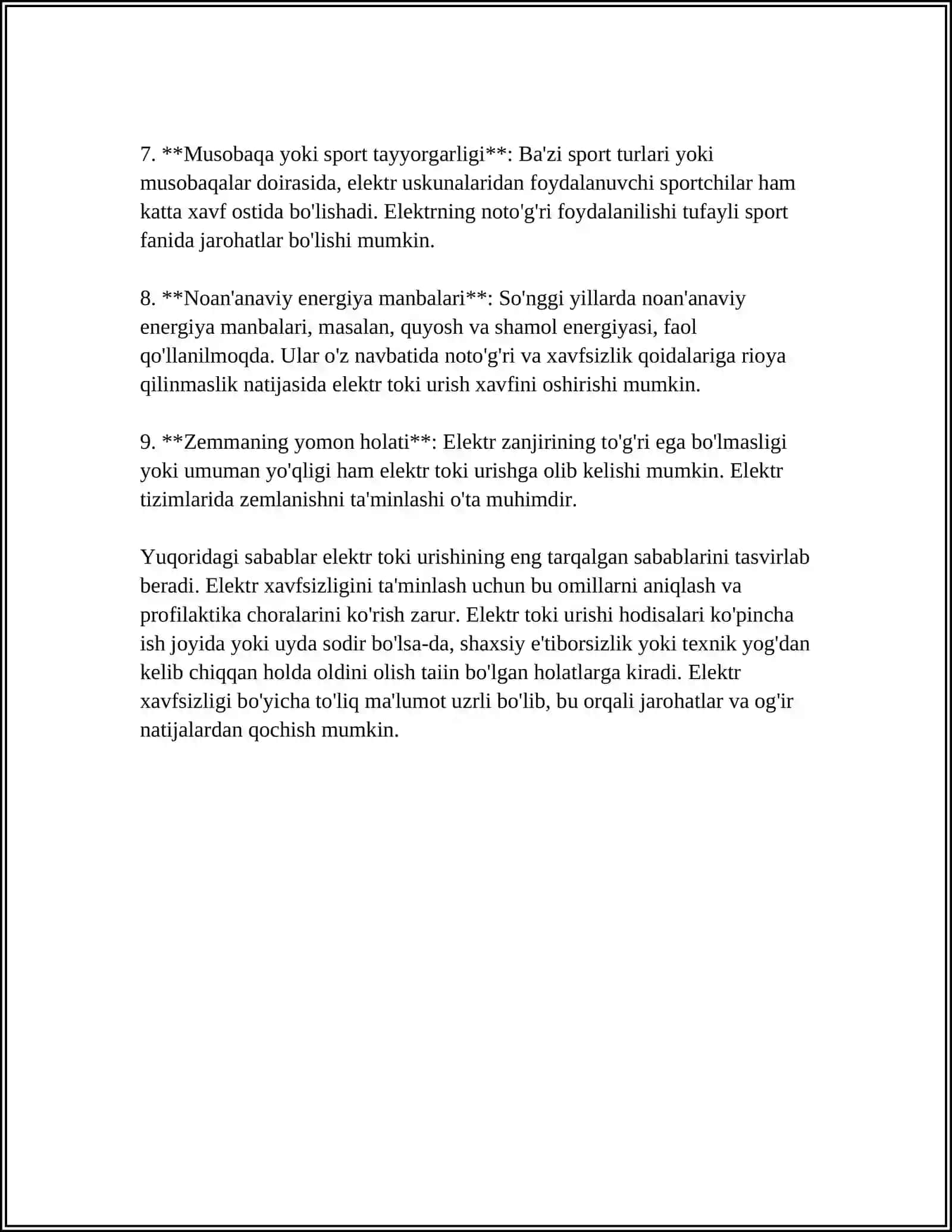 FUQARO,UHOFAZASINING UMUMIY TASNIFI (TOK URGANDA BIRINCHI YORDAM VA TOK URGANDA BELGILARI) 4