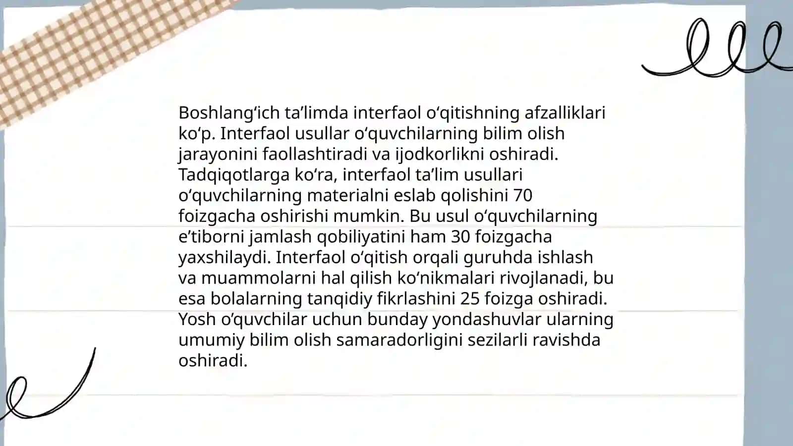 Boshlangʻich taʼlimda interfaol metodlarning faoliyati 4
