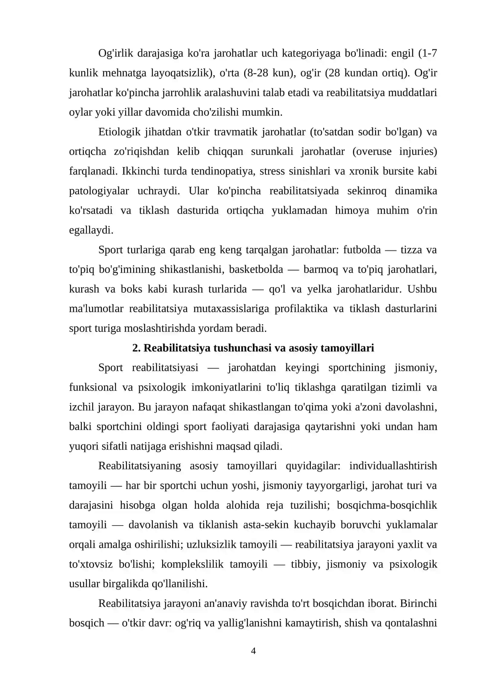 Sport jarohatlaridan keyingi reabilitatsiya usullari va ularning samaradorligi 4