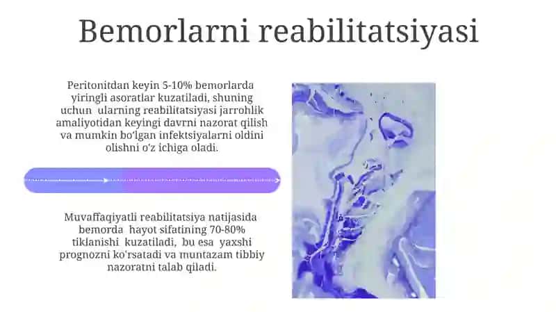 Peritonitlarda qorin bo'shlig'ini drenajlash usullari 4