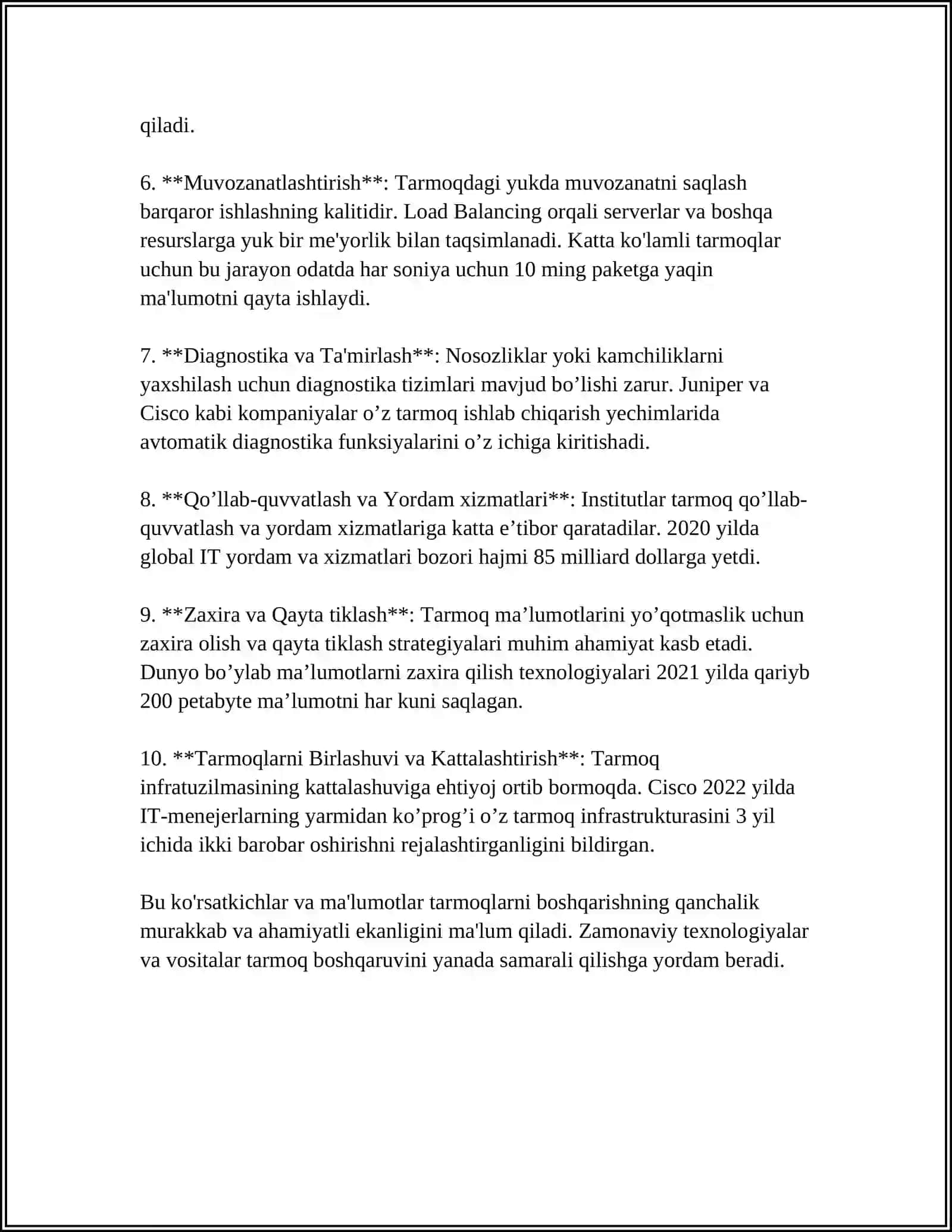 TARMOQNI ADMINISTRATORLASHNING TIPIK MASALALARI 4