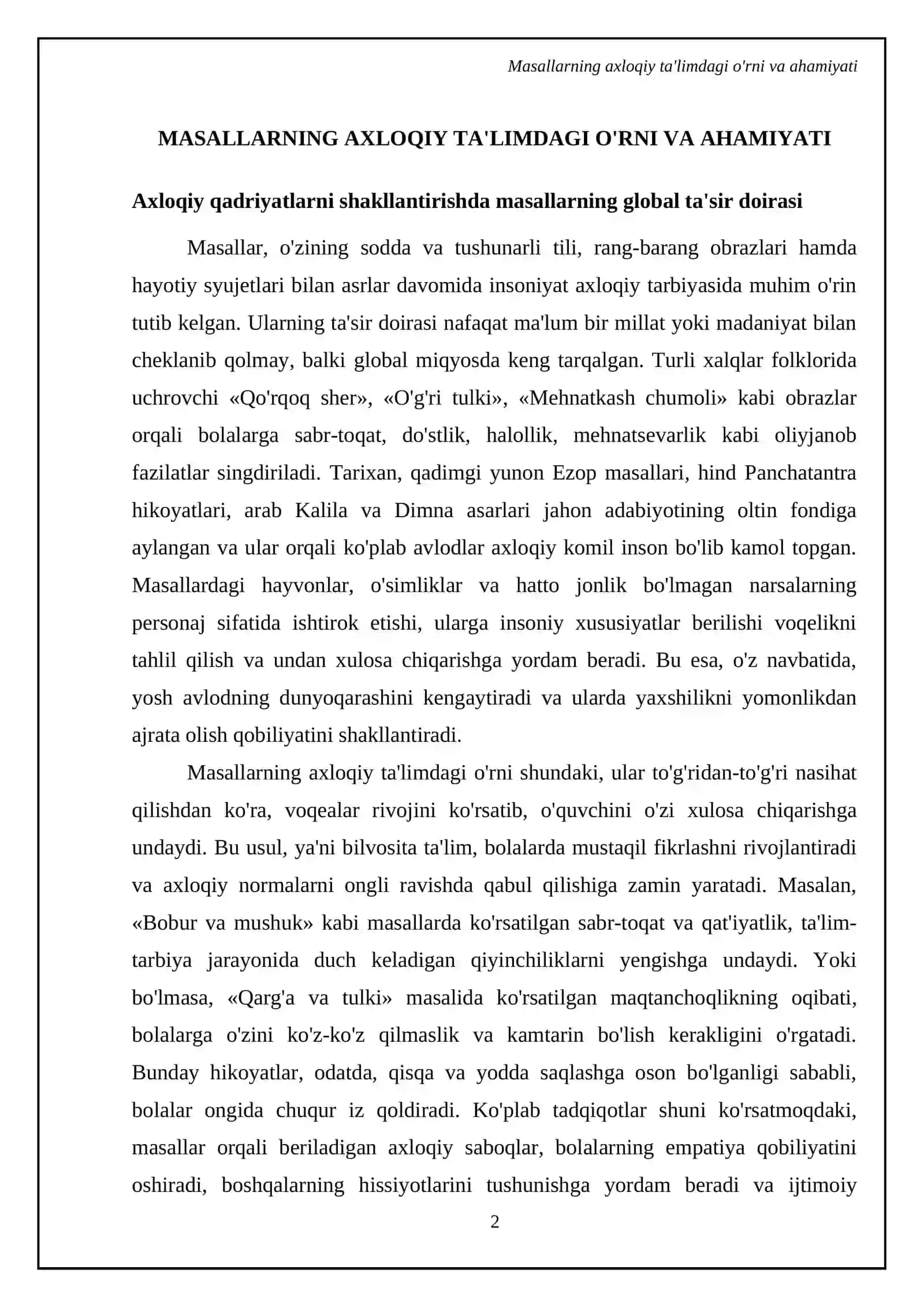 Masal matnlari orqaliy axloqiy tarbiya berish usullari 4