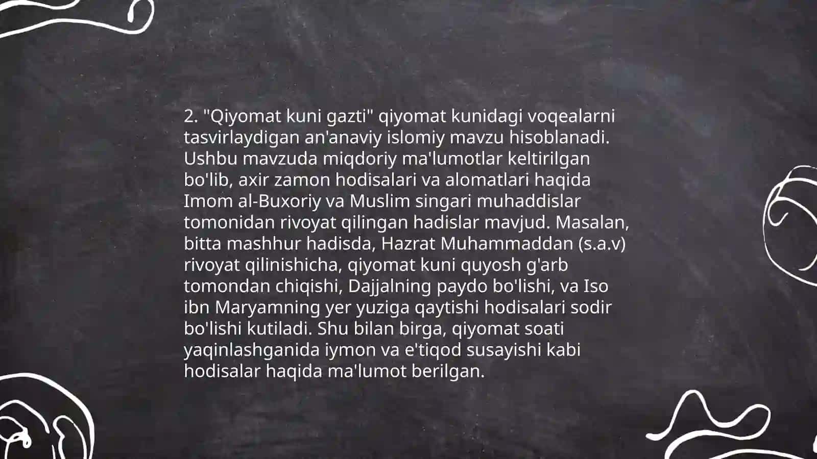 Esxatologiyaning mohiyati qiyomat va oxirat dunyosi 4