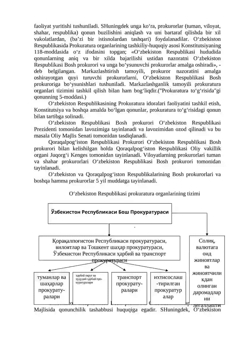 O‘zbekiston Respublikasi Konstitutsiyasida Sud Hokimiyati va Advokatura Hamda Prokuratura Organlari 4