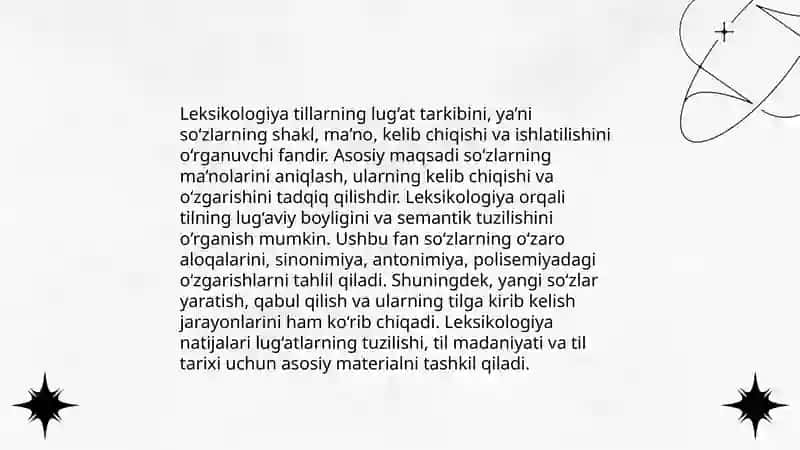 Leksikologiya va uning bo'limlari 4