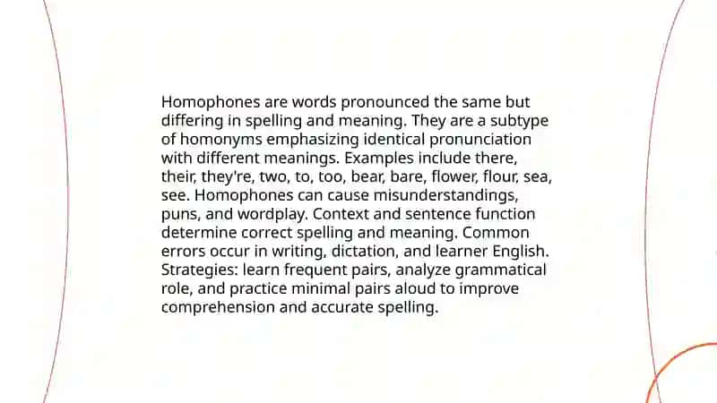 Homonyms 4