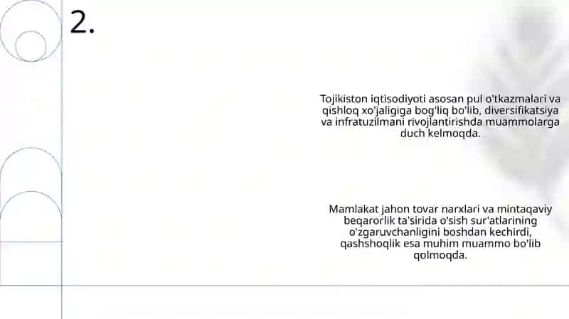 Tojikiston respublikasi iqtisodi 4