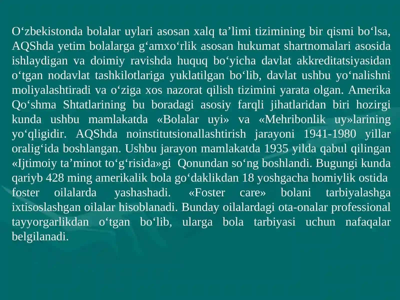 O‘zbekistonda oilaviy bolalar uyini tashkil etish tartibi va shartlari 4
