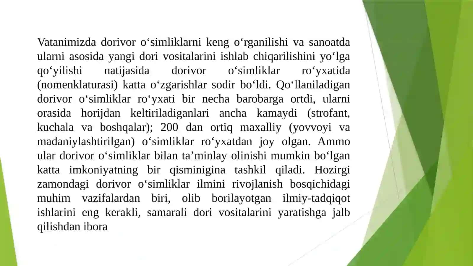 O‘zbekiston dorivor o‘simliklarining xom ashyo zaxiralari 4