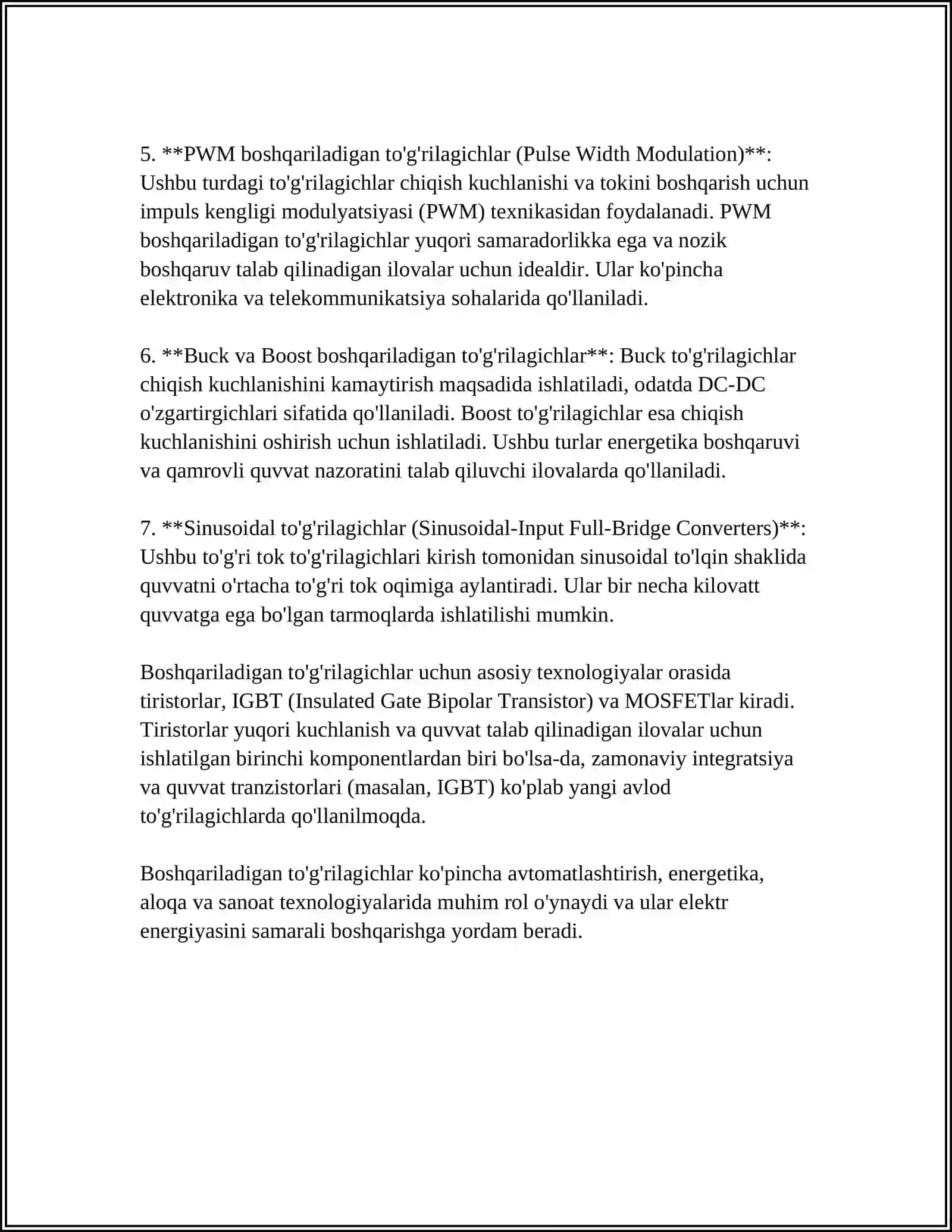 Boshqariladigan To'g'rilagichlar 4