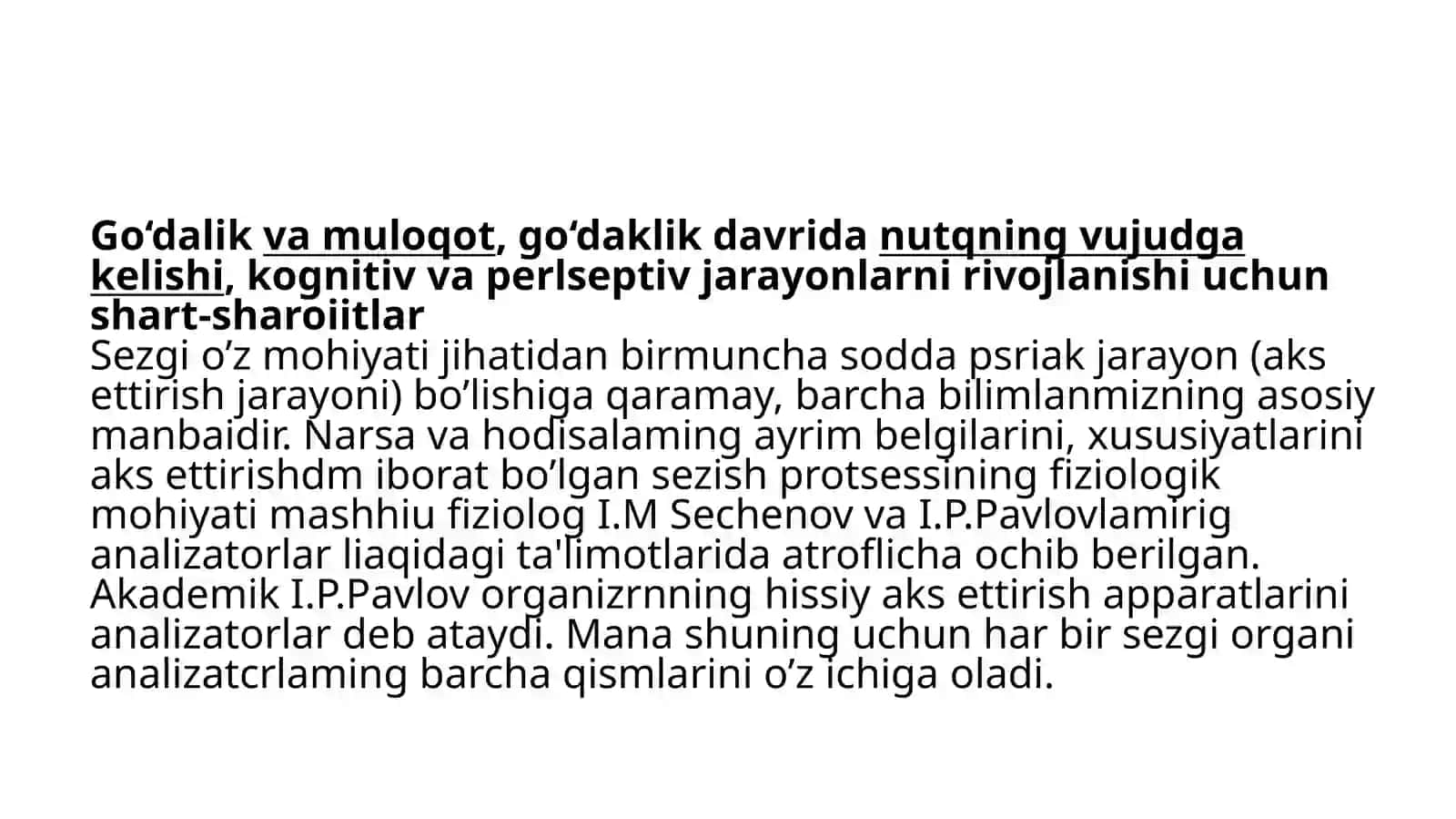 Go’daklik davrida muloqot va nutqning rivojlanishi 4