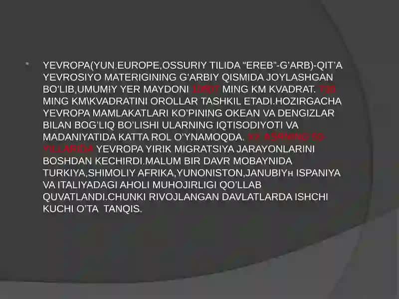 YEVROPA XALQLARI 4