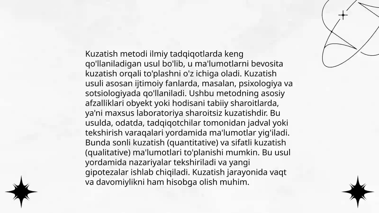 Ilmiy tadqiqot metodlari ilmiy bilimlarni kashf etishda va natijalarni ishonchli qilish 4