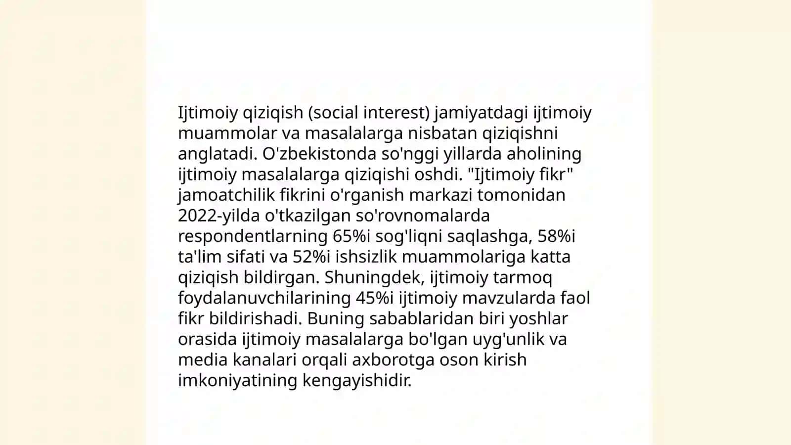 Shaxsiy ustunlik (Personal Superiority) 4