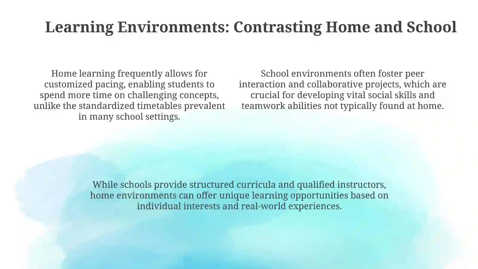 Home or School 4