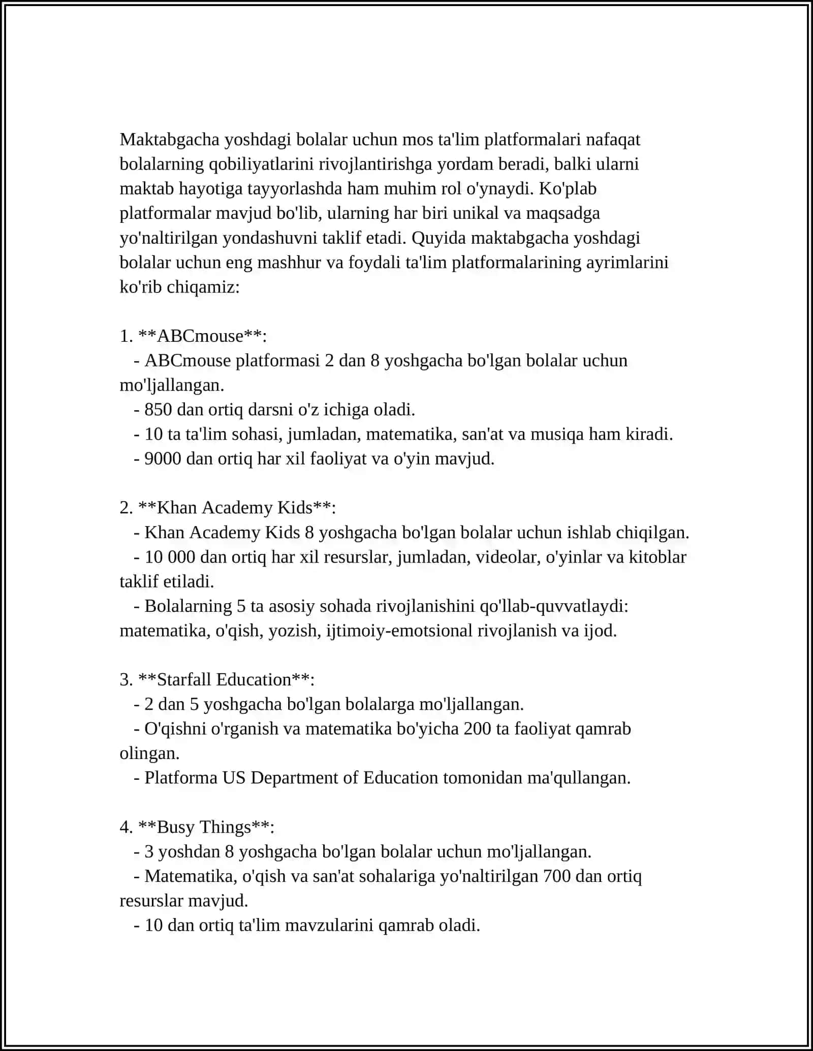 MAKTABGACHA TAʼLIM TASHKILOTLARDA INNOVATSION BANKNI TASHKIL ETISH 4