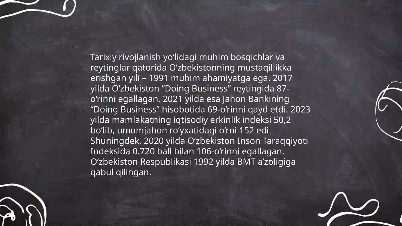 O’zbekistonni halqaro reytinglardagi ko’rsatgichlarini ko’tarishning tarixiy va siyosiy ahamiyati 4