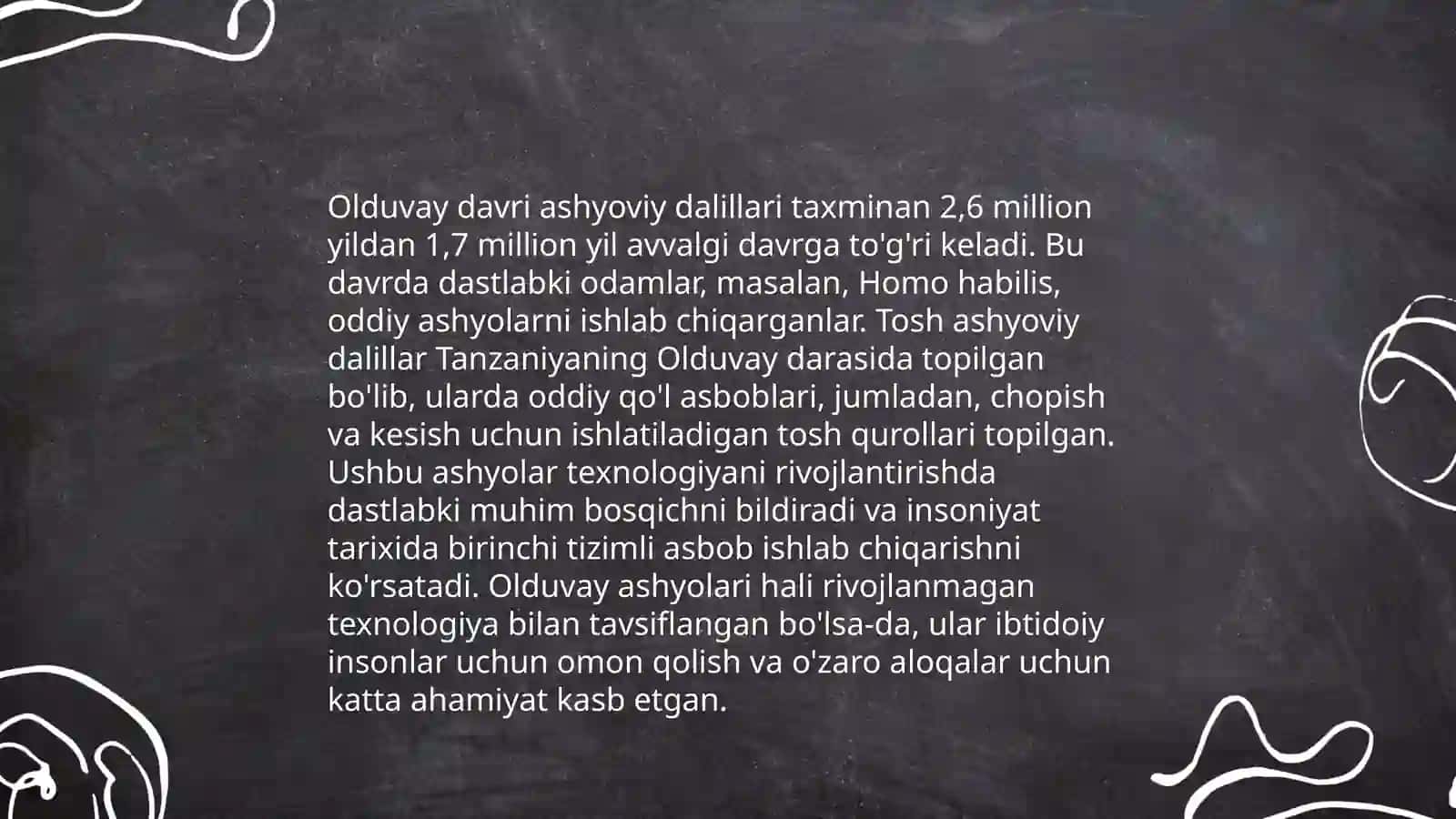 Olduvay davri arxeologik yodgorliklari 4