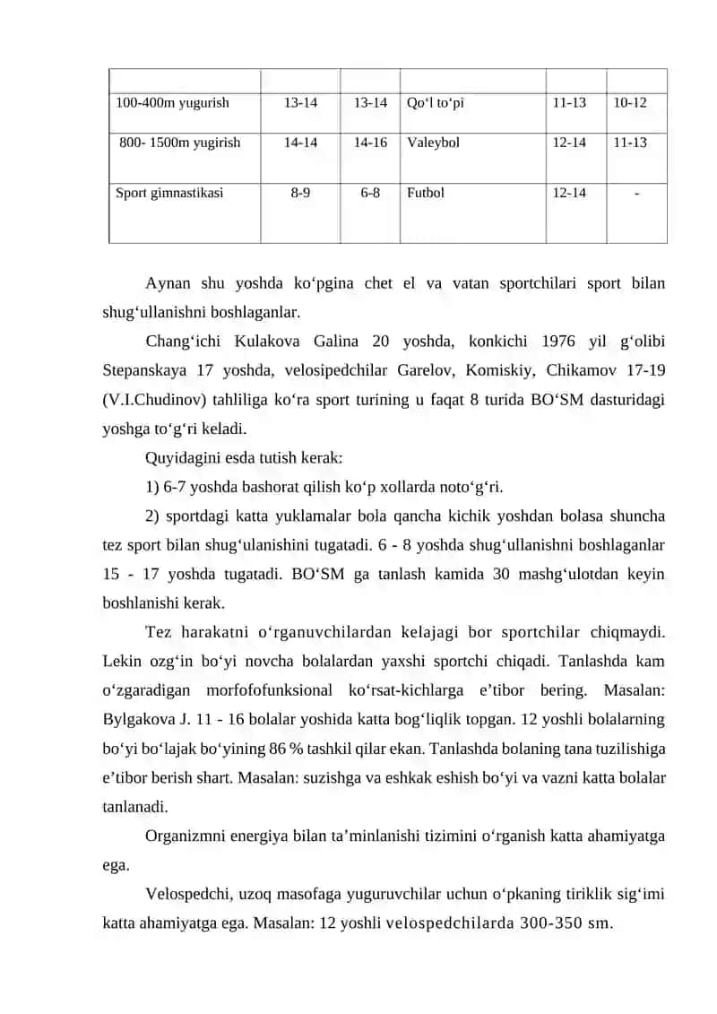 SPORTCHILARNI SPORT TURLARIGA JALB ETISH VA YOʻNALTIRISH ASOSLARI 4