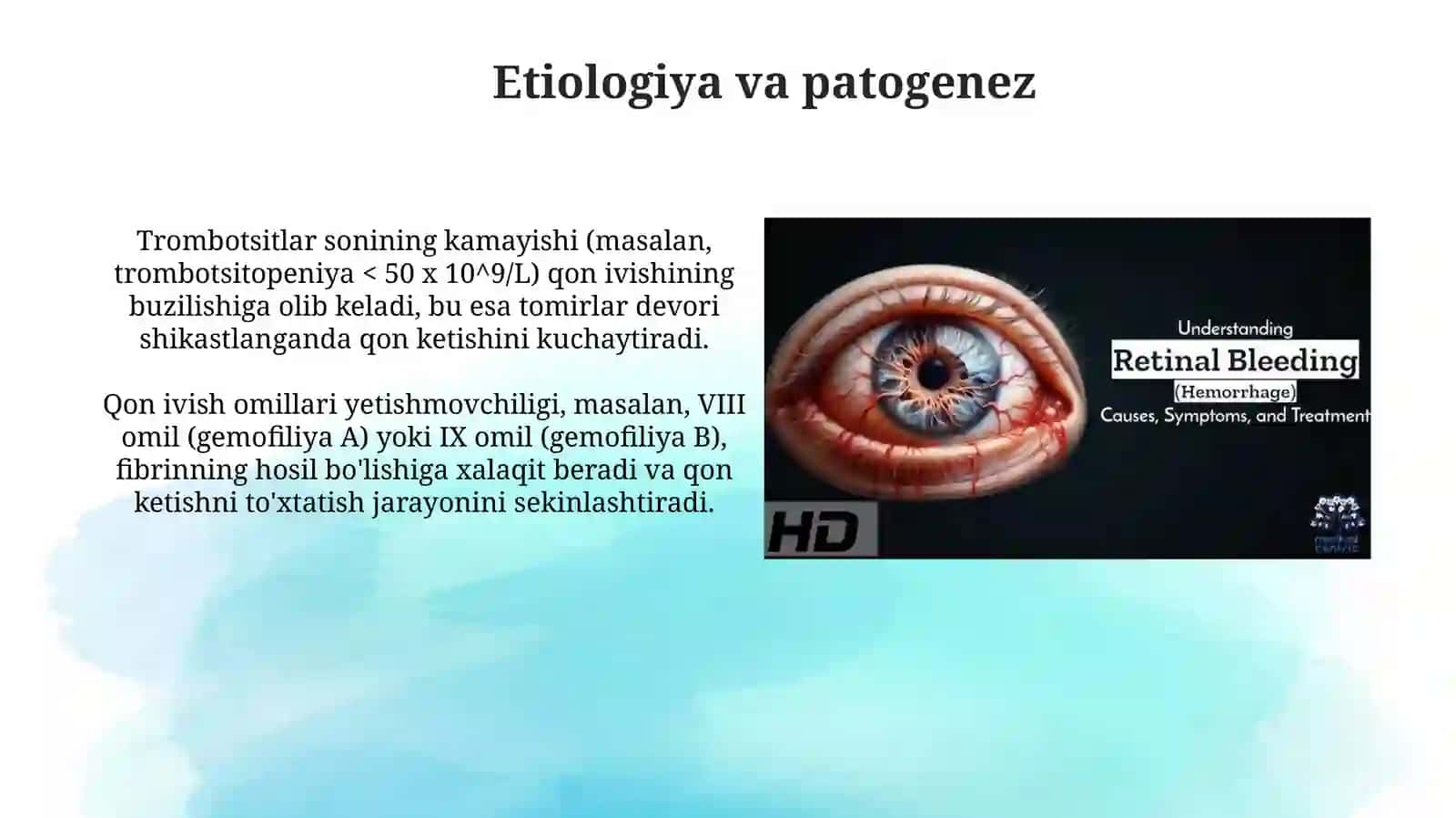 Gemorragik sindrom: ta'rif va tasnif 4