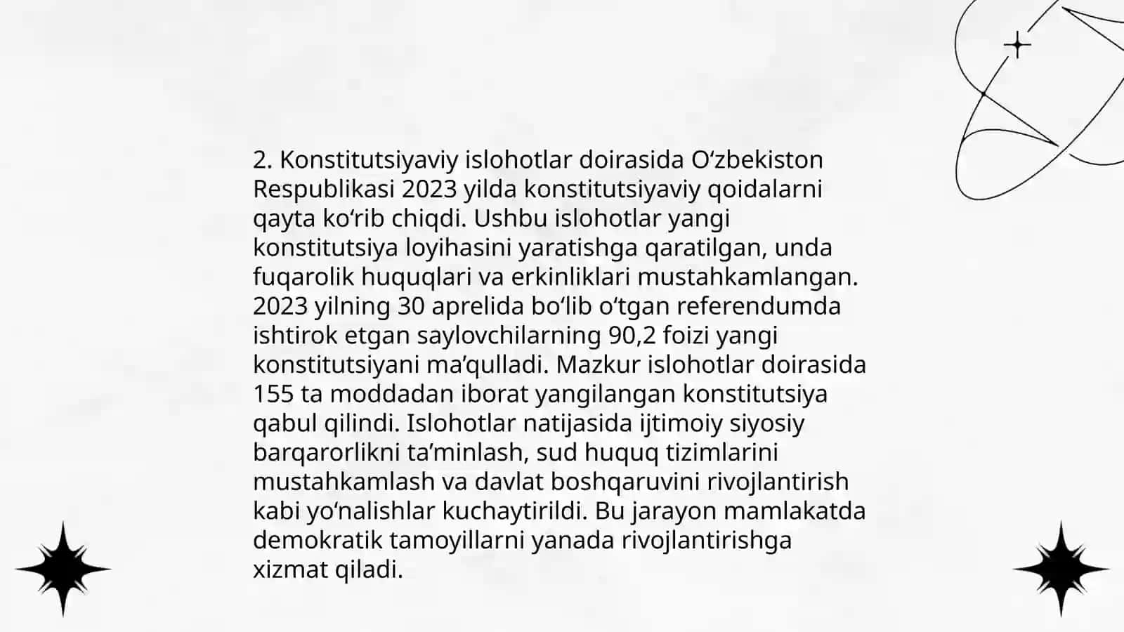 Konsitutsiya farovon hayotimiz poydevori 4