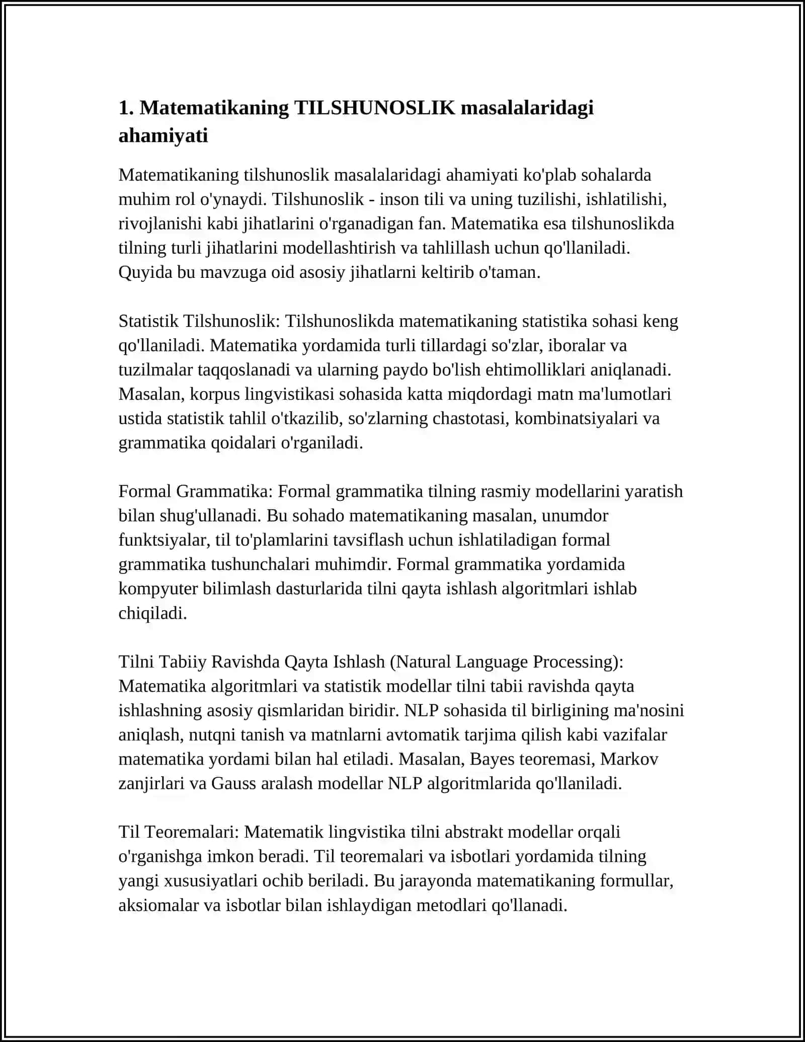 TILSHUNOSLIK MASALALARINI O‘RGANISHDA MATEMATIKANING O‘RNI 4