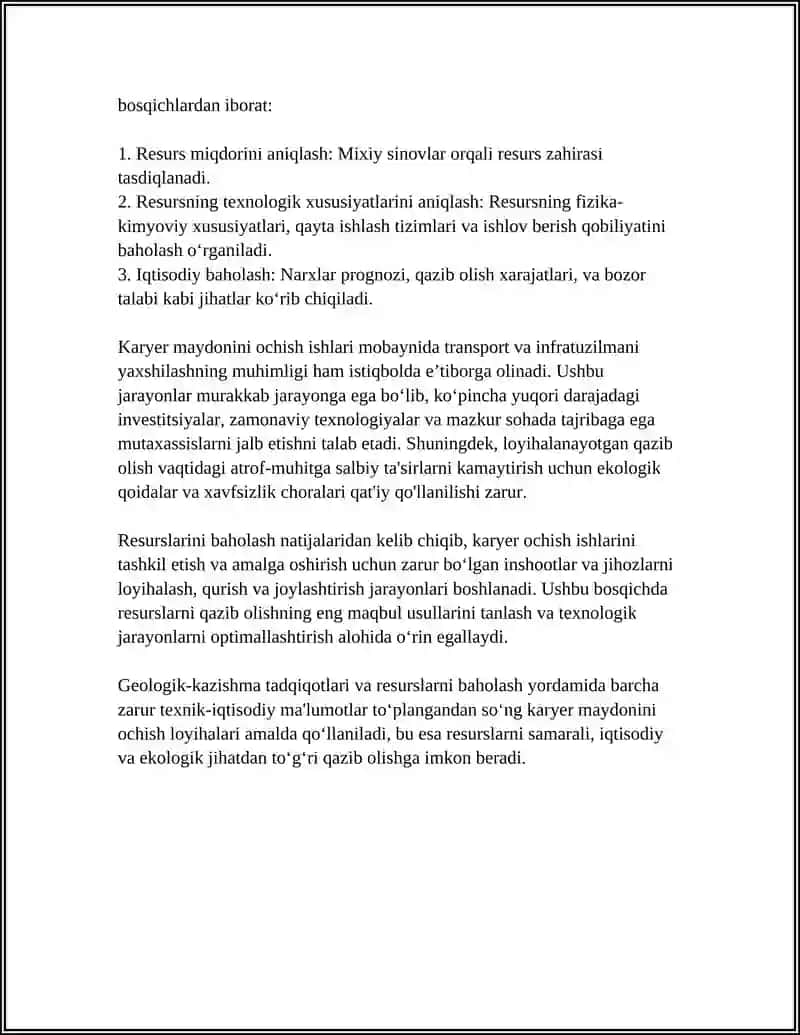 KARYER MAYDONINI OCHISH ISHLARI 4