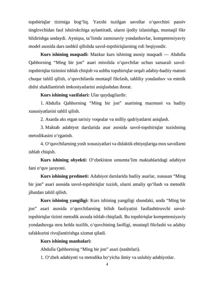 Adabiyot o‘qitish metodikasi 4