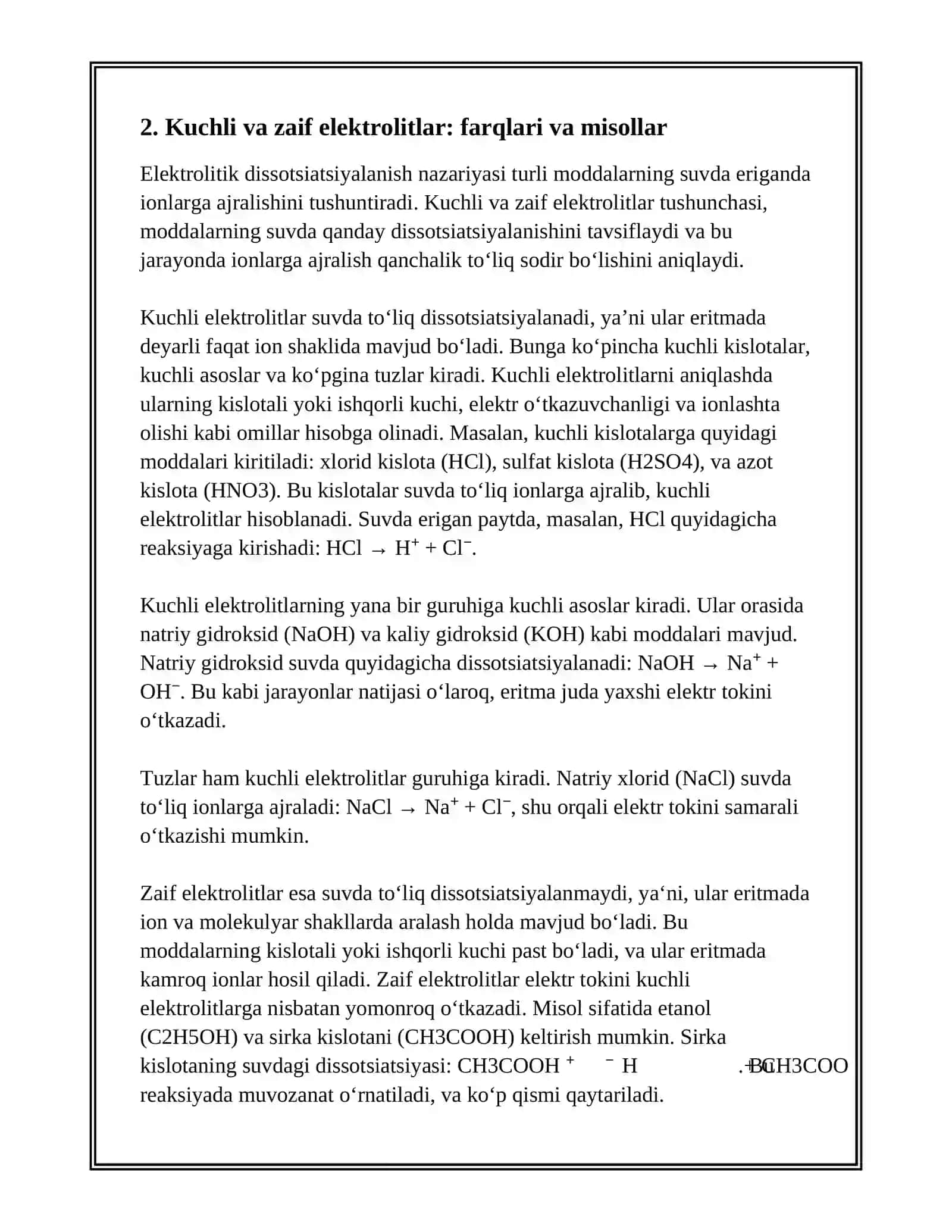 ELEKTROLITIK DISSOTSIYALANISH NAZARIYASI 4