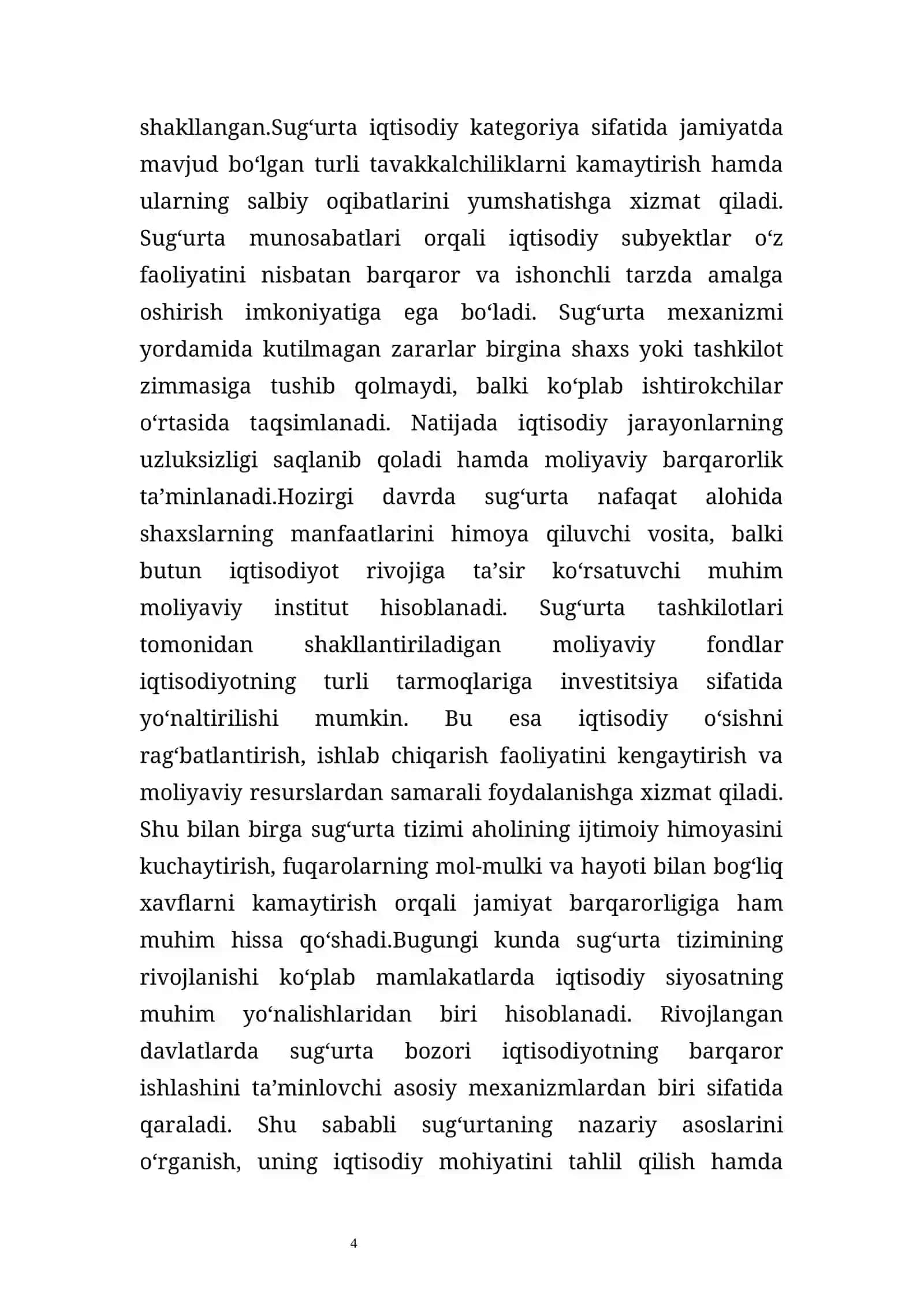 SugʻSugʻurtaning mohiyati va uning iqtisodiyotdagi oʻrni 4
