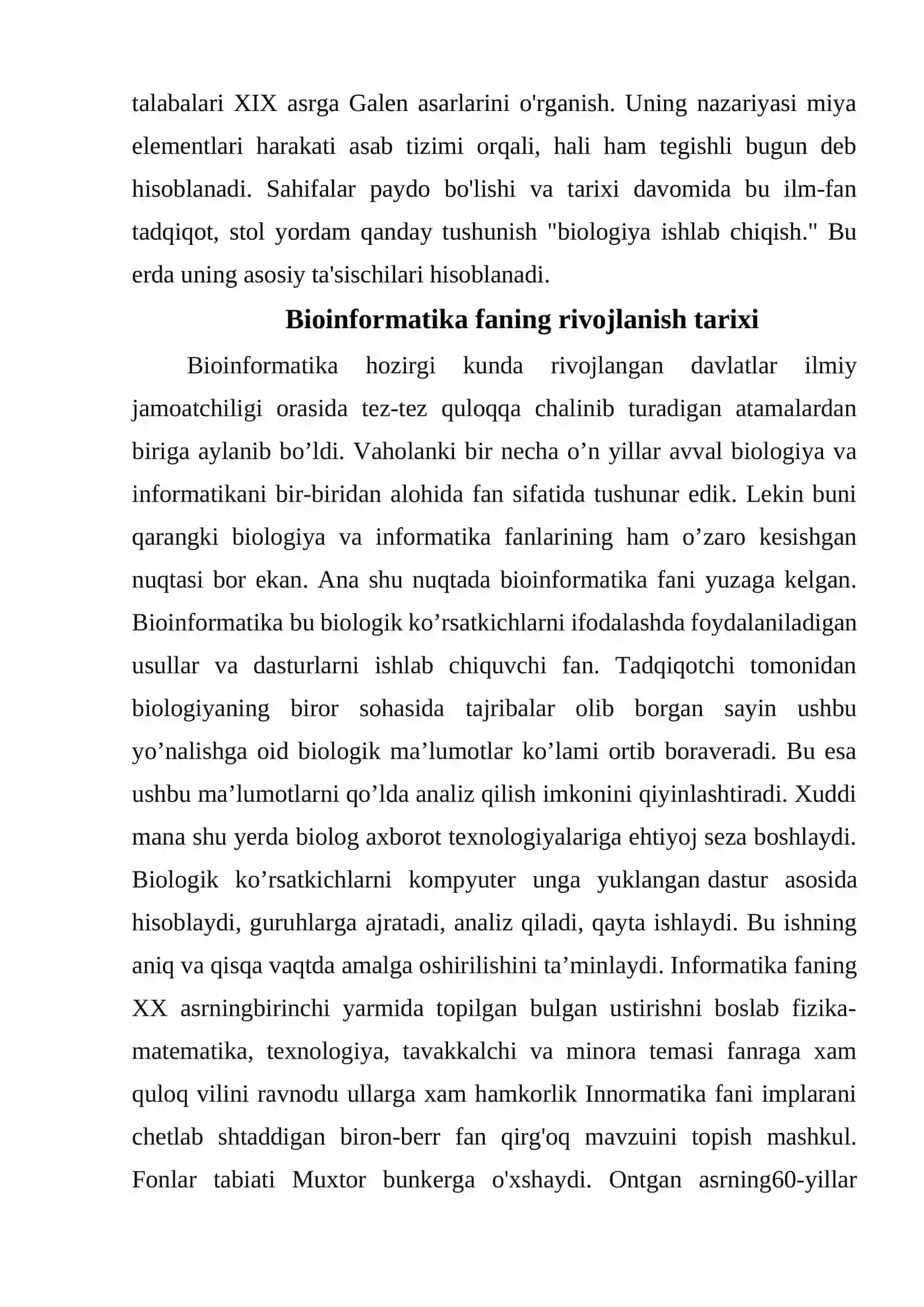 ZAMONAVIY BIOLOGIYA RIVOJLANISHIDAGI BIOINFORMATIKANING XISSASI 4