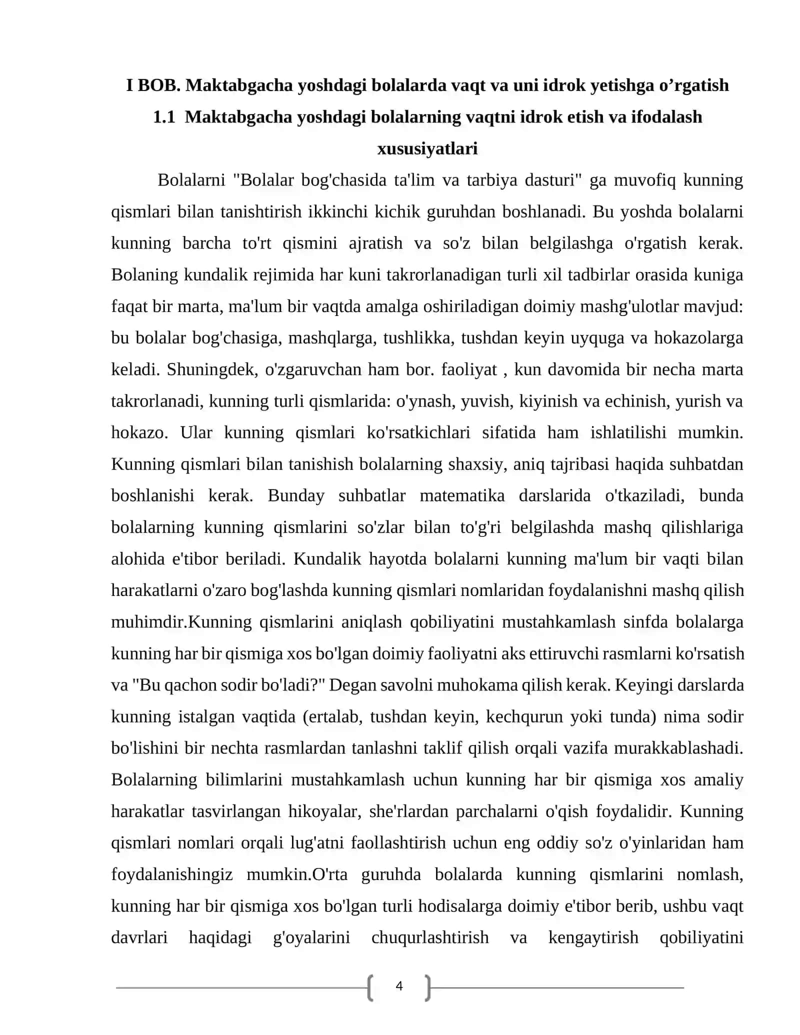 Maktabgacha yoshdagi bolalarni vaqtini to'g'ri idrok qilishga o'rgatish 4