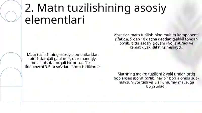 Matnni o'rganish yo'nalishlari 4