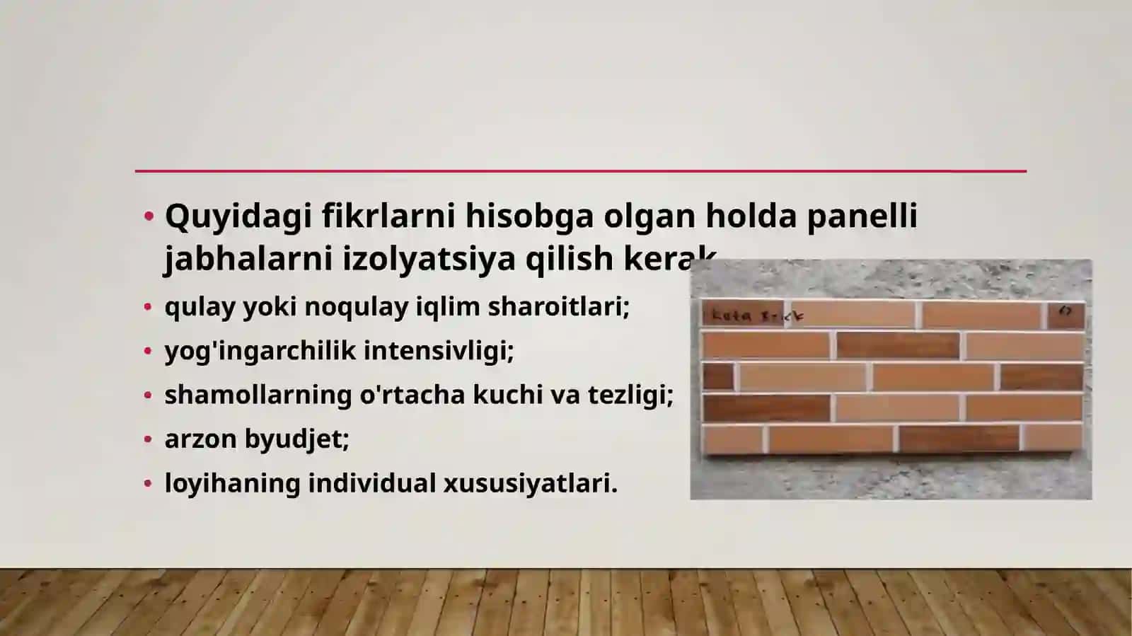 Pardozlash va issiqlik izolyatsiyasi materiallarini ishlab chiqarish 4