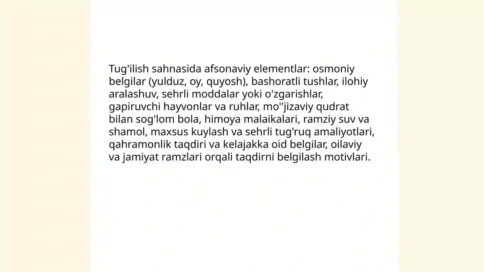 Go'ro'g'lining tug'ilishi dostoni haqida 4